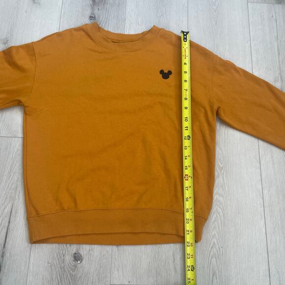 Disney Mickey Mouse Women’s Sweatshirt Size Small Divided H&M Mustard - Picture 4 of 8